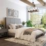 KSANA Wood Chandelier, Farmhouse Kitchen Island Lighting Fixture with with Frosted Glass Shade for Dining Room, Living Room and Bedroom