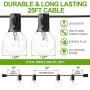 String Lights - Baxstel G40 with 27pcs Edison Light Bulbs, 25FT Clear Globe Patio Lights Outdoor Waterproof for Backyard Porch Balcony Indoor/Outdoor Commercial Decoration… String Lights - Baxstel G40 with 27pcs Edison Light Bulbs, 25FT Clear Globe Patio Lights Outdoor Waterproof for Backyard Porch Balcony Indoor/Outdoor Commercial Decoration…