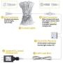 Hanging Window Curtain Lights 9.8 Feet Dimmable and Connectable with 300 Led, Remote, 8 Lighting Modes, Timer for Bedroom Wall Holiday Party Indoor Outdoor Decor, Warm White (Curtain is Not Included)