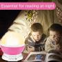 Night Light Creative Led 360° Rotating Star Project Light Night Light Projector Lamp, Star Night Light Boy and Girl Gift, Bedroom and Party Decoration for Romantic Dates (Pink)