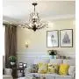 Ganeed Crystal Chandeliers,Vintage 8 Lights Pendant Light,K9 Clear Crystal Chandelier Lighting Fixtures,Ceiling Light for Living Room Bedroom Restaurant Porch Hallway (Black) Ganeed Crystal Chandeliers,Vintage 8 Lights Pendant Light,K9 Clear Crystal Chandelier Lighting Fixtures,Ceiling Light for Living Room Bedroom Restaurant Porch Hallway (Black)