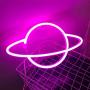 iceagle Planet Light Neon Signs Neon Lights for Wall Decor,USB or Battery LED Signs for Bedroom, Decorative Neon Light Sign for Christmas,Birthday Party, Living Room, Girls,Kids Room