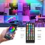50ft/15m LED Strip Lights, Ultra-Long LED Lights Strip Music Sync, App Control with Remote, RGB LED Lights for Bedroom, DIY Color Options LED Tape Lights for Bedroom Ceiling Under The Cabinet