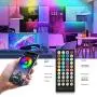 50ft /15M LED Strip Lights Kit, Flexible Led Light Strip Color Changing 5050 RGB with WiFi Bluetooth Remote Phone App Controller, LED Rope Lights Strip Sync to Music for Bedroom,Party and Home