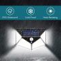 Outdoor LED Solar Lights, AMMTOO LED Solar Motion Sensor Security Lights, 270° Wide Angle Wireless Solar Powered Lights with 3 Modes Waterproof Solar Wall Lights for Garden (4 Pack)