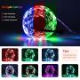 Phopollo LED Strip Lights 32.8ft Color Changing 3528 600Leds Non Waterproof Flexible Led Tape Light Kit with 24 Key IR Remote Controller and 12V Power Supply for Room, Bedroom