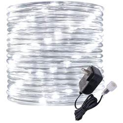 Rope Lights Outdoor, 16ft Daylight LED Mini Light Strip Lights, Connectable and Waterproof 12v, Flexible with Plug for Tube Light Rope,for Home Garden Camping Party Pario Indoors Use