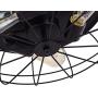 Semi Flush Mount Ceiling Light Fixtures Industrial Rustic Metal Cage 3-Light Kitchen Light Fixture for Hallway Bedroom Farmhouse (Bulbs not Included)