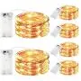 innotree 6 Pack LED Fairy String Lights Battery Operated with Timer, 10Ft 30LEDs Battery Powered Copper Wire Mini Firefly Twinkle Lights for Bedroom, Christmas, Wedding, Party Decoration, Warm White