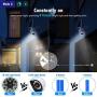 Bright 2400 Lumen 18 LED Motion Sensor Solar Lights Outdoor JACKYLED Adjustable Solar Spotlight with 4400mAh Battery Waterproof Wireless Security Night Lighting for Garden Porch Door Barn Patio Garage