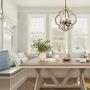 Lampundit Orb 4 Lights Farmhouse Chandelier, Wood Geometric Pendant Light for Kitchen Island Dining Living Room Entryway Foyer