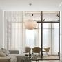 Newrays Nordic Modern Feather Pendant Light Fixture Creative Personality Art Lamps for Bedroom Kitchen Restaurant Living Room (Middle)