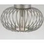 Modern Farmhouse Galvanized Flush Mount Ceiling Light Rustic Metal Cage Semi Flush Mount Light Fixture for Hallway Living Room Kitchen Entryway Bedroom