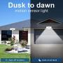 DLLT LED Motion Sensor Security Flood Light Outdoor-20W Pir Sensor Wall Lamp Fixture Waterproof Spot Lights for Garage Yard Garden Lighting Daylight with US Plug in, 2 Adjustable Heads, Super Bright