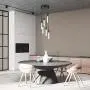 IESTARING LED Ceiling Pendant Lighting, 36W 6-Light Modern Industrial Chandelier Light Crystal Bubble Shade Height Adjustable Hanging Light Fixture for Dining Room Kitchen Hallway Bar Hotel (Frosted) IESTARING LED Ceiling Pendant Lighting, 36W 6-Light Modern Industrial Chandelier Light Crystal Bubble Shade Height Adjustable Hanging Light Fixture for Dining Room Kitchen Hallway Bar Hotel (Frosted)