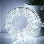 33ft LED Rope Lights,110V 2 Wire Connectable Christmas Rope Lights Outdoor,240 LED Waterproof Indoor Outdoor White Rope Lights for Deck, Patio, Pool, Camping, Landscape Lighting (Daylight White)