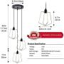 Metal Ring Shade Mini Pendant Light Contemporary, Modern Drop Hanging Light for Kitchen Island, Dining Room (NO Bulb)(3-Light) Metal Ring Shade Mini Pendant Light Contemporary, Modern Drop Hanging Light for Kitchen Island, Dining Room (NO Bulb)(3-Light)