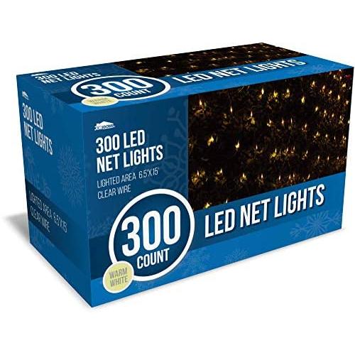 Joiedomi 300 LED Christmas Net Lights for Indoor & Outdoor Decorations, Christmas Events, Christmas Eve Night Decor, Christmas Tree, Bushes (Warm White)