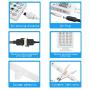 LuxLumin LED Strip Lights 32.8ft, Bluetooth RGB LED Strip Lights with 40keys Remote Control, Music Sync Color Changing Light Strip for Bedroom Party Home Decoration (APP+Remote+3 Botton Control)