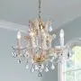 Saint Mossi Crystal Maria Therese Gold Chandelier Lighting 4 Lights H17” W18''