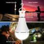 4 Pack Emergency-Rechargeable-Light-Bulb, Stay Lights Up When Power Failure, 1200mAh 15W 80W Equivalent LED Light Bulbs for Home, Camping, Tent (E27, with Hook) (Daylight)