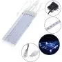 Purtuemy Meteor Shower Lights Christmas Lights, Falling Rain Lights 12 inch 8 Tubes LED Icicle Cascading String Lights for Christmas Halloween Holiday Decoration Garden Outdoor Trees Wedding , Blue Purtuemy Meteor Shower Lights Christmas Lights, Falling Rain Lights 12 inch 8 Tubes LED Icicle Cascading String Lights for Christmas Halloween Holiday Decoration Garden Outdoor Trees Wedding , Blue
