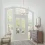 GEPOW Gold Modern Chandelier, 8-Light Candle Light Fixture for Dining Room, Bedroom, Kitchen, Living Room, Foyer, Entryway