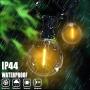 Brillihood 50Ft LED Patio Lights G40 Globe String Lights - Shatterproof, Warm White, Indoor Outdoor Christmas String Lights for Garden Patio Wedding Xmas Party Bistro Pergola Yard Decor (50+2 Bulbs)