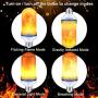 CPPSLEE Led Flame Effect Light Bulb, 4 Modes Flame Lights Bulbs, E26 Base Fire Light Bulbs with Gravity Sensor, Flickering Light Bulb for Indoor and Outdoor (2 Pack)
