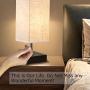 ZEEFO USB Table Lamp, Modern Design Bedside Table Lamps with USB Charging Port, Black Metal Base and Fabric Shade Nightstand Table Lamps is Perfect for Bedroom, Living Room, Study Room (Square)