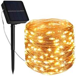 Solar String Lights Outdoor Waterproof Maxee Solar Powered String Lights 78.7FT 240LED 8 Modes Solar Lights Outdoor Decorative Solar Christmas Lights for Backyard,Patio,Fence，Garden,Pathway,Patio