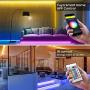 WiFi Smart Led Strip Lights 50ft, 2 Rolls of 25ft Works with Alexa, TJOY Color Changing RGB Led Light Strips, 16 Million Colors Phone App Controlled Sync to Music Led Lights for Bedroom