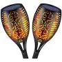 Solar Flame Torch Lights Outdoor, Decorative Pack of 2 Piece Lamp with Dancing Flames Torches Landscape, Waterproof Outdoors Garden Patio Deck Decorations Lighting with Auto On/Off Security Light Solar Flame Torch Lights Outdoor, Decorative Pack of 2 Piece Lamp with Dancing Flames Torches Landscape, Waterproof Outdoors Garden Patio Deck Decorations Lighting with Auto On/Off Security Light