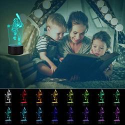 Baseball Night Light 3D Lamp,Metplus LED Illusion Lights Bedroom Decor Lamps with 16 Colors,Timer,Dimmable,Remote Control,Birthday Christmas Toys Gifts for Kids Girls Boys Sports Lovers