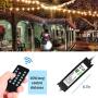 Outdoor Dimmer for String Lights, Bomcosy 360 Watts Wireless Remote Control Dimmer 50Ft Distance, Multifunctional Dimmer for Dimmable LED String Lights and Incandescent String Lights, 2 Prong Plug