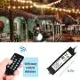 Outdoor Dimmer for String Lights, Bomcosy 360 Watts Wireless Remote Control Dimmer 50Ft Distance, Multifunctional Dimmer for Dimmable LED String Lights and Incandescent String Lights, 2 Prong Plug