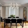 PAFEE Farmhouse Wooden Chandelier 5 Lights Hanging Fixtures Anticorrosive Arms for Dining, Bedroom, Living Room, 20”H x 24.5”L, White