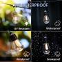 Outdoor String Lights 2 Pack – 49x2 Ft LED Patio Lights, Smart White String Lights by 2.4G Wi-Fi App & Alexa, 15x2 Bulbs Dimmable Patio String Lights Outdoor, Waterproof & Shockproof LED String Lights