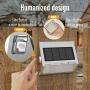 JACKYLED Upgrade Solar Step Lights 12 Pack Outdoor Deck Lights 3 LED Waterproof Stair Lights with Larger Solar Panel Outdoor Fence Light for Steps Stair Garden Fence Pathway Patio White Light