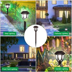 Solar Lights Outdoor Decorative, Pathway Solar Lights Outdoor Waterproof 10 Solar Path Lights Christmas Solar Path Lights Landscape Lighting for Garden Driveway Yard Patio Walkway-Cool White