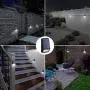 LOHAS Solar Lights Outdoor, Solar Fence Post Lights IP65 Waterproof, 8LEDs Solar Light Outdoor for Security, Daylight 6000K Auto on/Off Yard Garden Wall Mount Night Light, Updated Version, 4Pack