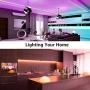 LE LED Strip Lights, 32.8ft RGB 5050 LED Strips with Remote Controller, Color Changing Tape Light with 12V Power Supply for Room, Bedroom, TV, Kitchen, Desk
