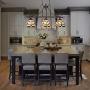 Capulina Tiffany Pool Table Lights 3-Light Dining Room Light Stained Glass Chandelier Hanging Light Tiffany Dining Table Lights Vintage Style Chandelier