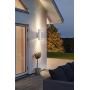 Cerdeco Aureole-Series Modern Porch Light [ UL-Listed ] Stainless Steel Satin Nickel Finished Outdoor Wall Lamp Weather-Proof Cylinder Wall Sconce Suitable for Garden & Patio