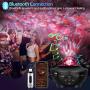 Qimedo Star Night Light Projector Galaxy Projector Night Light for Bedroom Galaxy 360 Pro Bluetooth Speaker Work with 10 Lighting Modes Remote, Timer, USB Powered Star Sea Projector