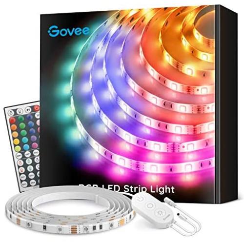 Govee 16.4ft Led Strip Lights Waterproof RGB Color Changing Light Strip Kits with Remote, Multicolor Led Lights for Room, Bedroom, Yard, TV, Kitchen, Desk, Party