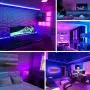 Militisto LED Light Strips 50ft (1-Pack) - Alexa Smart LED Strip Lights Compatible with Echo,Google Home - Music LED Lights for Bedroom,Aesthetic Room Decor,Smart Home, Home Decorations, Dorm Decor