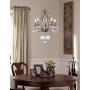 Jolie Bronze Chandelier 19 1/2'' Wide Crystal Beaded 5-Light Fixture for Dining Room House Foyer Kitchen Island Entryway Bedroom Living Room - Vienna Full Spectrum