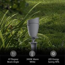 Taiva 12V LED Low Voltage Landscape Light, Aluminium Die-Cast Outdoor Spike Spot Light,Warm White Waterproof IP65,Pathway Stake Light,Outdoor Light for Yard Lawn Garden Tree (2 Pack)