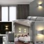 Modern LED Wall Sconce Lighting Fixture Lamps 7W Warm White 2700K Up and Down Indoor Plaster Wall Lamps for Living Room Bedroom Hallway Home Room Decor(with G9 Bulbs NOT Plug)